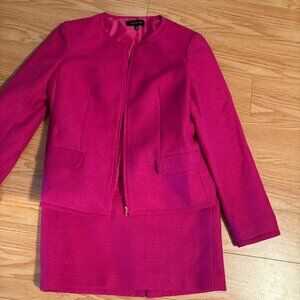 Talbots pink skirt set